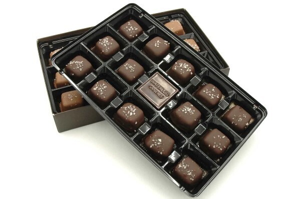 Salted Caramels Dark Chocolate Gift Box - LOCAL Waterloo Candies