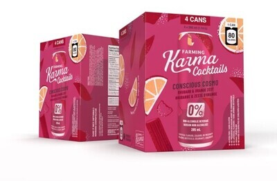 Conscious Cosmo - Rhubarb & Orange Zest (4pack) - Karma Farming