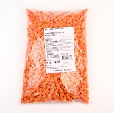Frozen Diced Carrots - 2kg