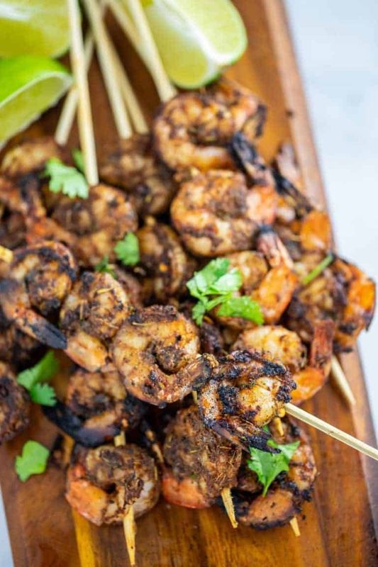 Jamaican Jerk Shrimp Skewers - 4 pack