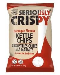 Seriously Crispy Kettle BBQ Chips - 142g Farm to Table LOCAL