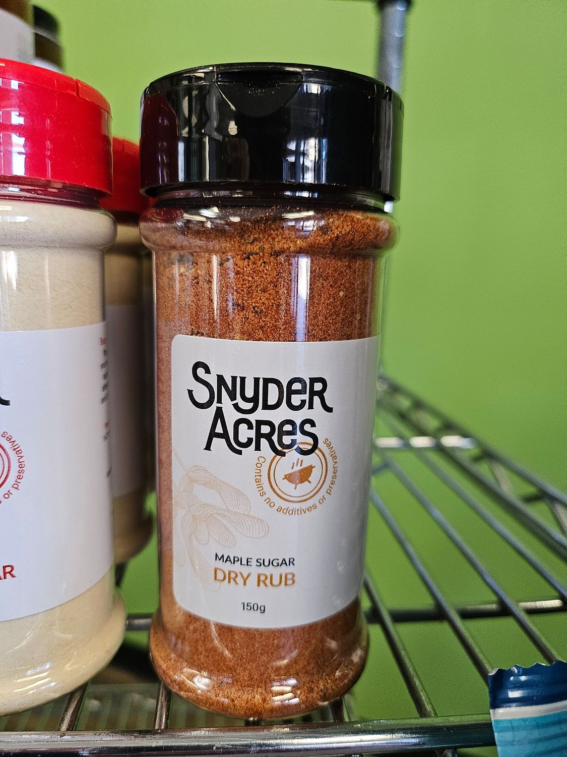 Maple Dry Rub Shaker- 150g LOCAL Snyder Acres Farm