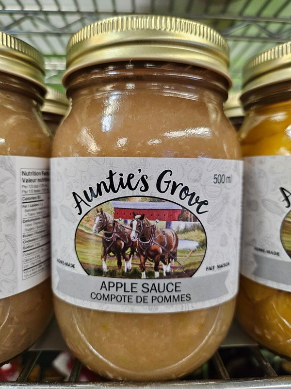 Auntie&#39;s Groves Apple Sauce 500ml - Local