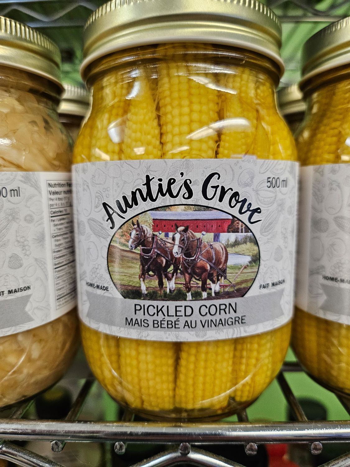Auntie&#39;s Grove Pickled Baby Corn - Local