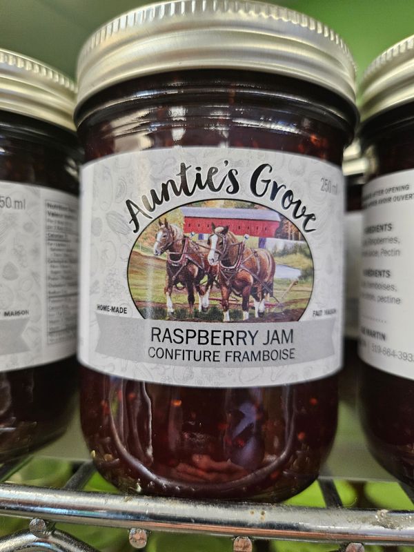 Auntie&#39;s Grove Raspberry Jam - Local