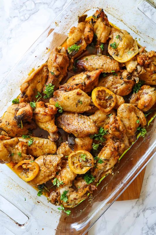 Lemon Herb Chicken Wings 2lb - Made in House