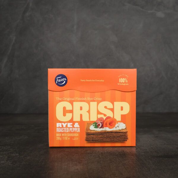 Fazer Crisp Rye – Roasted Pepper - Finland - 200g