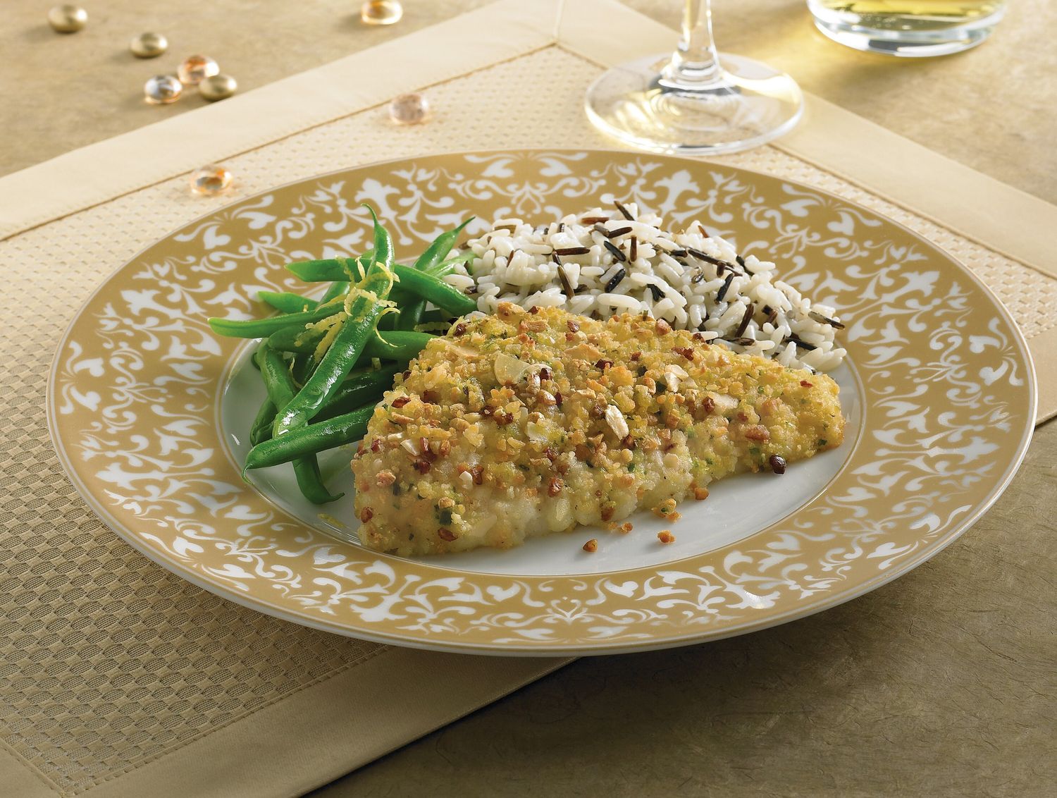 Almond Crusted Sole w/Lemon &amp; Chives Fillets 2 Pack 5 oz each
