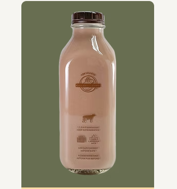 4% 1L Eby Manor Chocolate Milk - Local A2 Guernsey Milk