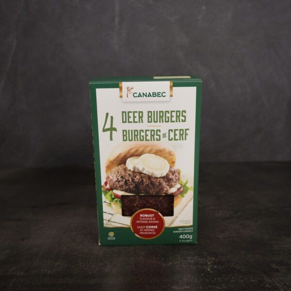 Red Deer (Venison) Burger 4 pack 400g - Quebec