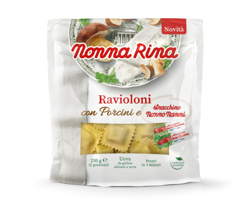 Pasta Raviollini Porcini &amp; Stracchino - 250g Italy