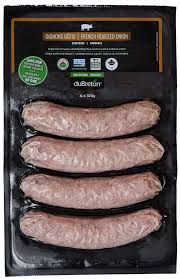 Sausages, Roasted Onion (Organic) 4 Pack 400g - DuBreton