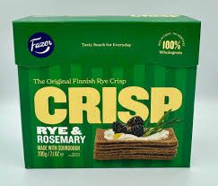 Fazer Crisp Crackers - Rye &amp; Rosemary - Finland - 200g