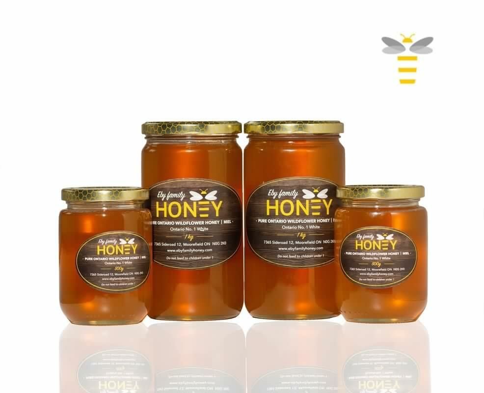 Pure Liquid Honey 1kg - Eby Family Honey Farm LOCAL