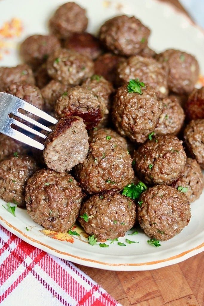 Vegan Garlic &amp; Herb Meatballs 10 pack - Grocery Garden Originals