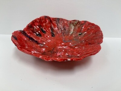 JFP Red  shallow bowl, 1 Piece