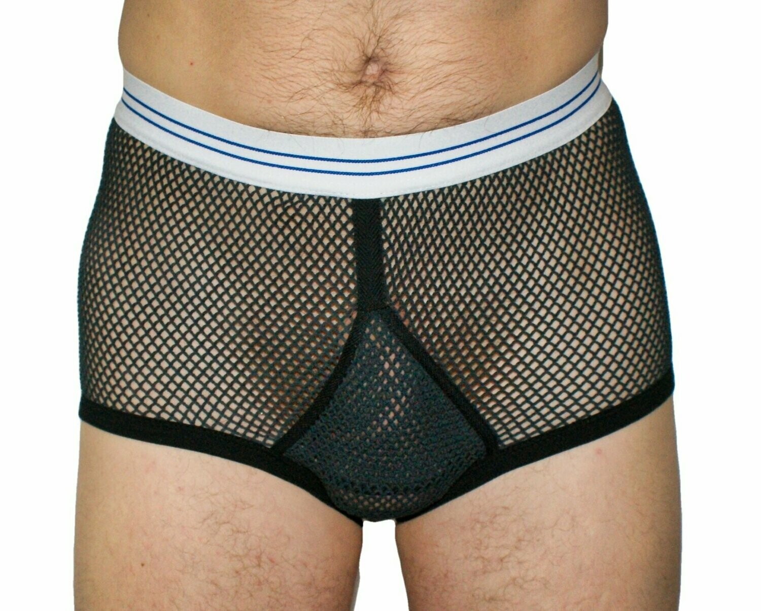String Y Front pants in Black