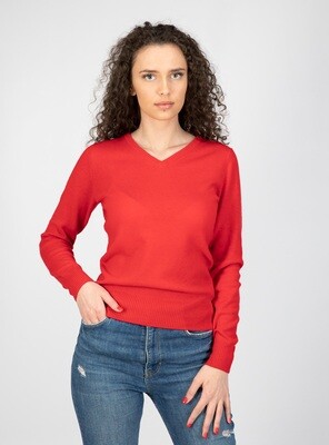 ​Switcher V-neck women knitted sweater Lucia