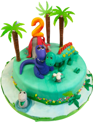 Dinosaurie tårta