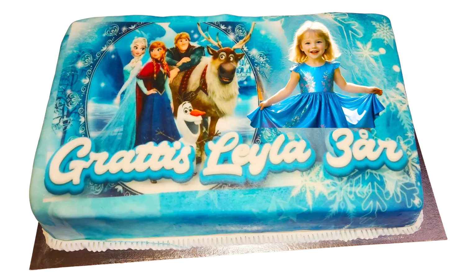 Frozen tårta med bild