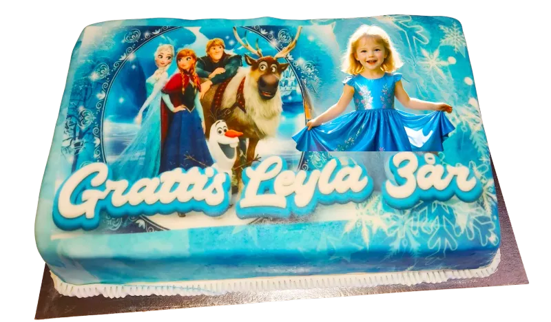 Frozen tårta med bild