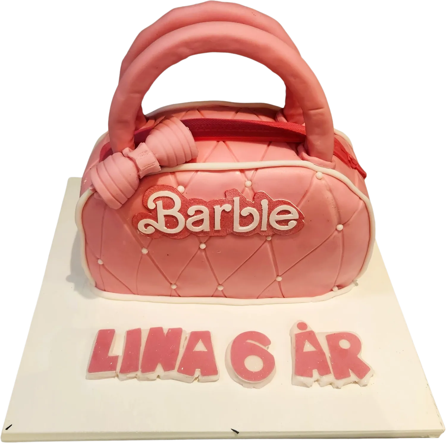 Barbie väska tårta