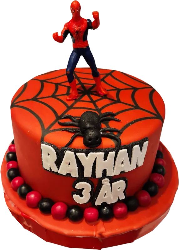 spidermantårta red