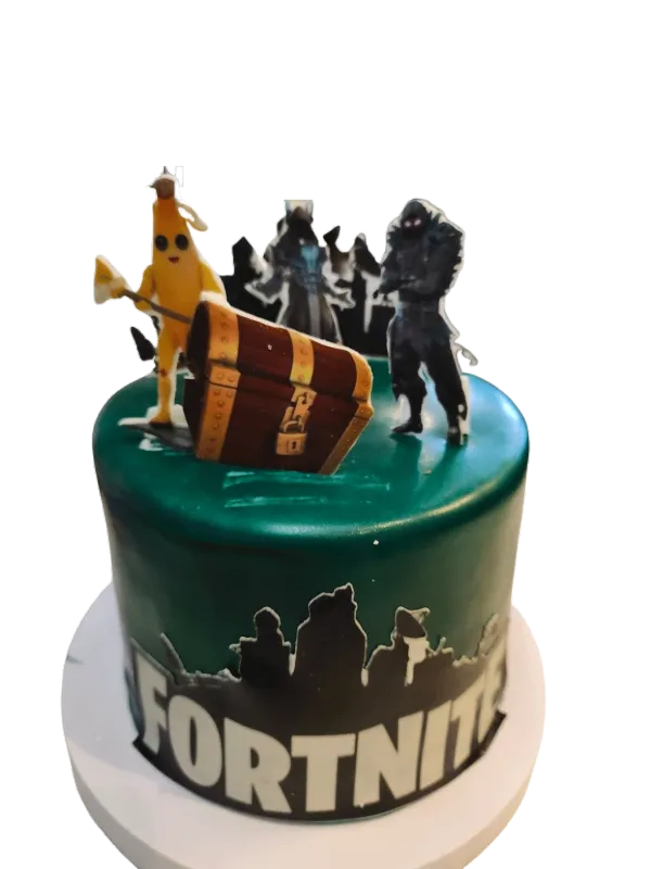 Fortnite sticker tårta