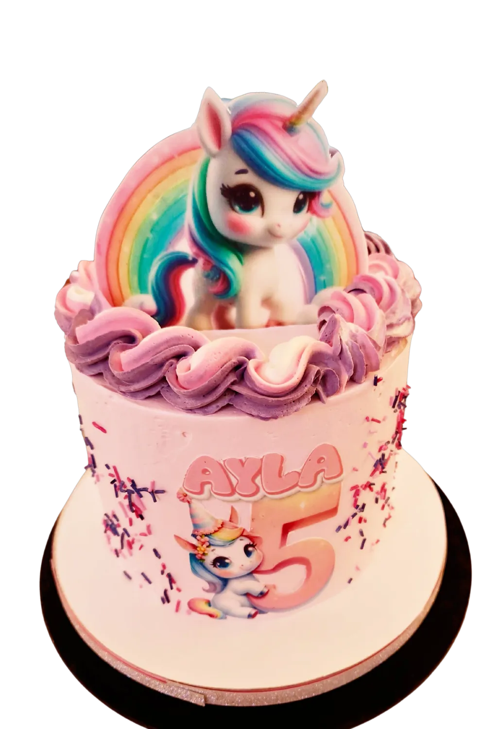 Unicorn tårta / Enhörningstårta regnbåge