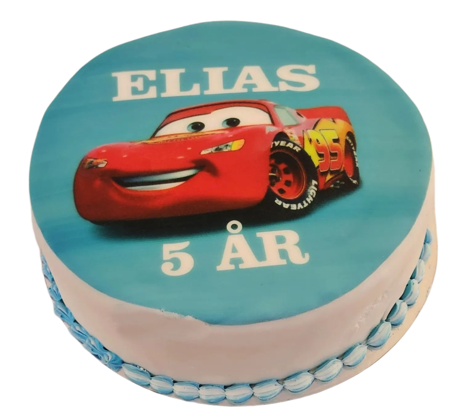 Blixten mcqueen tårta
