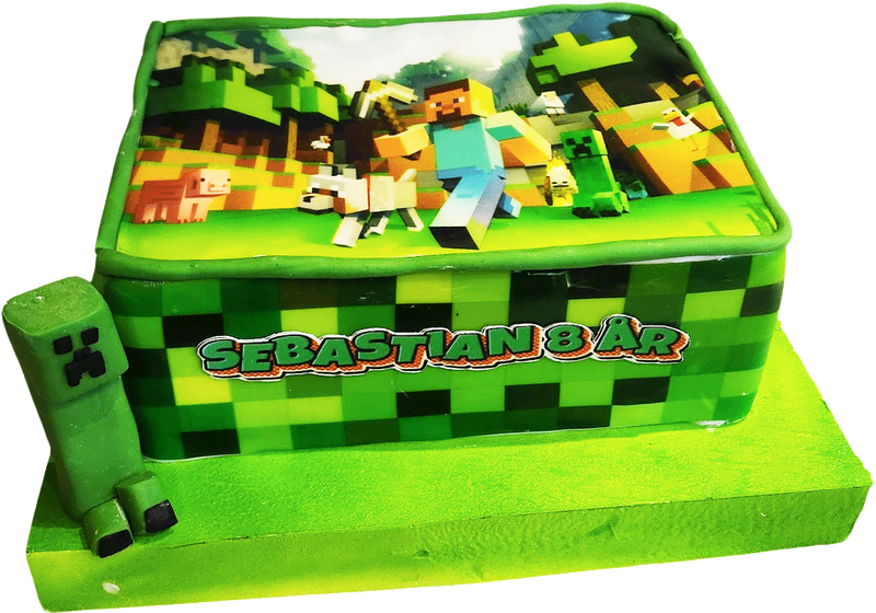 Minecraft tårta