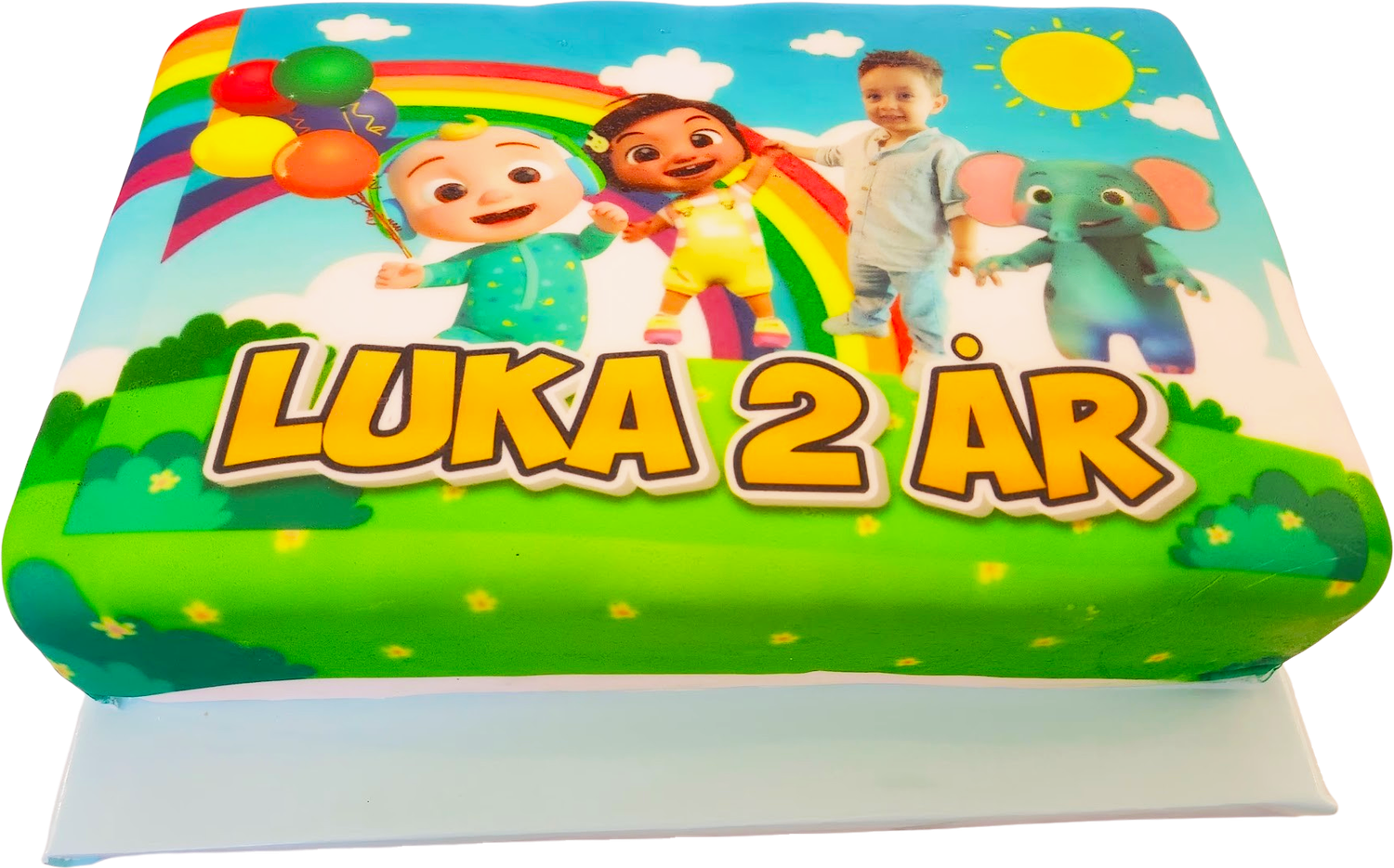Personlig Cocomelon tårta