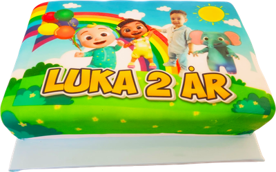 Personlig Cocomelon tårta