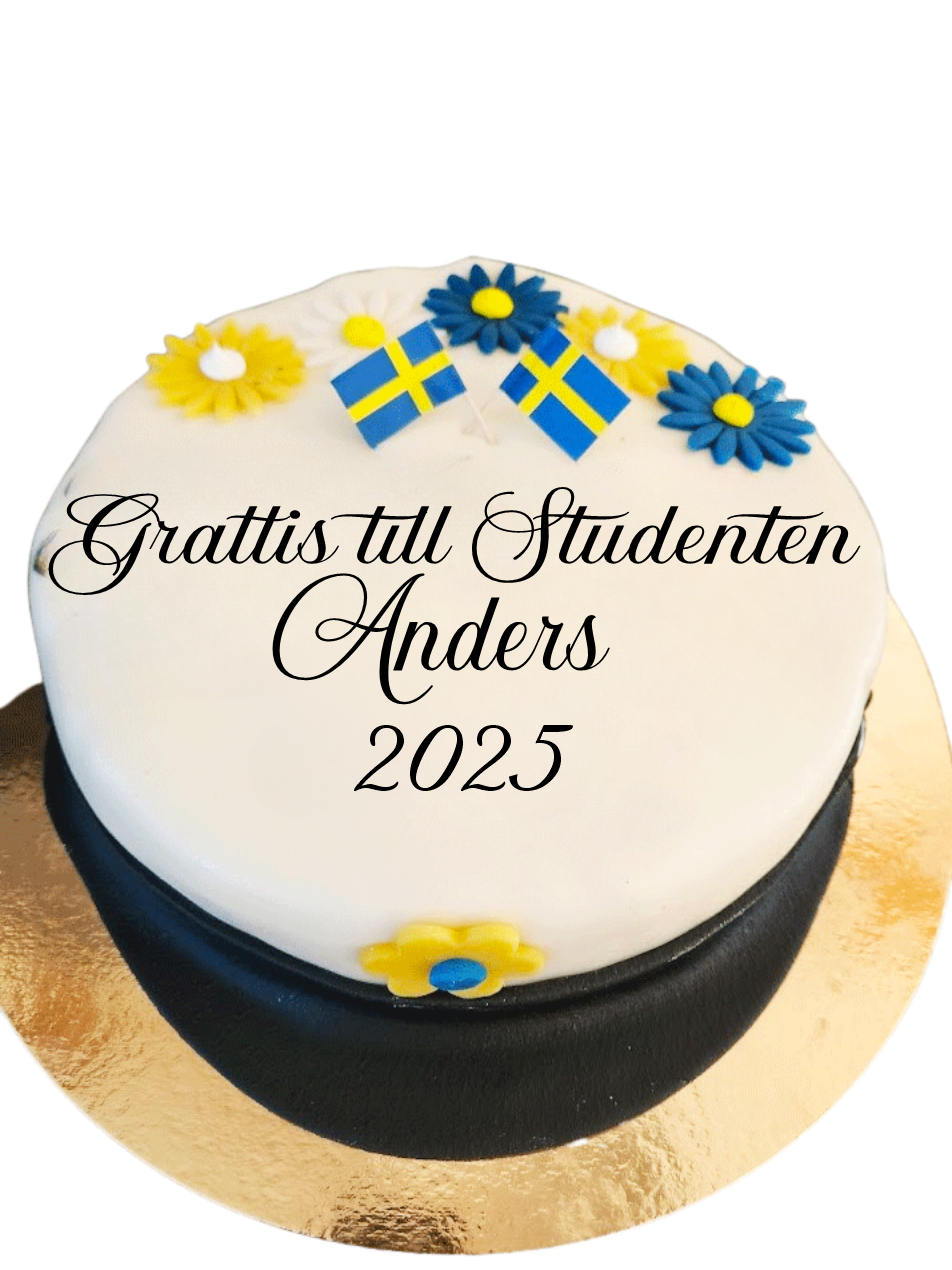 Studenttårta med mössa