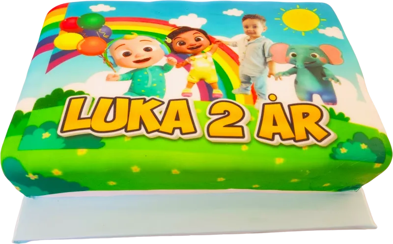 Personlig Cocomelon tårta
