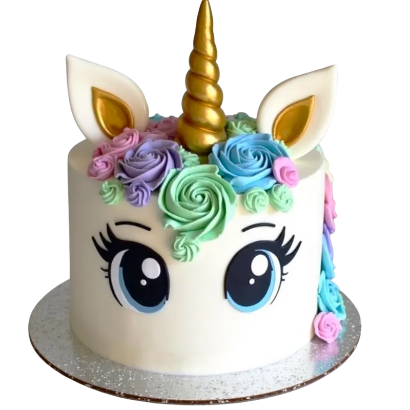 Enhörningstårta / unicorn