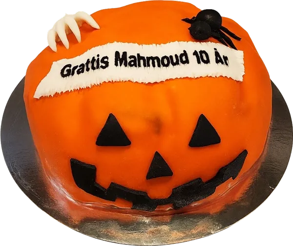 Halloween Tårta med Spindel &amp; Hand