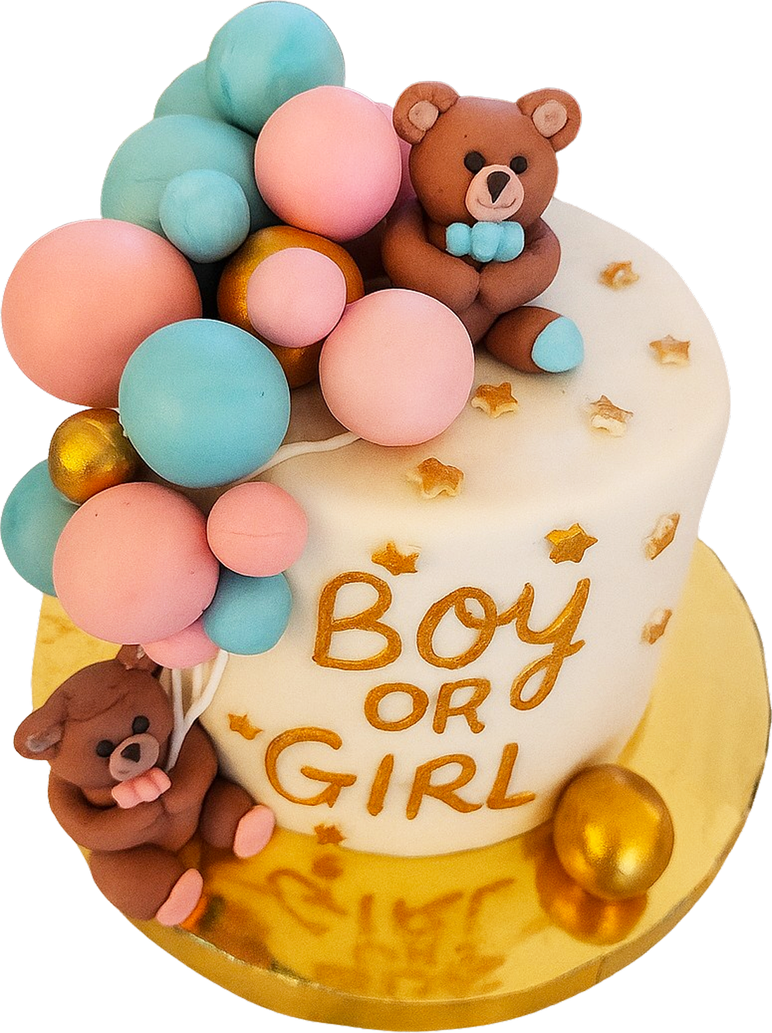 Pastell Nalle &amp; Ballonger – Boy or Girl