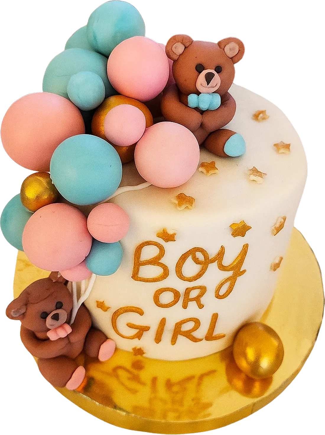 Pastell Nalle &amp; Ballonger – Boy or Girl