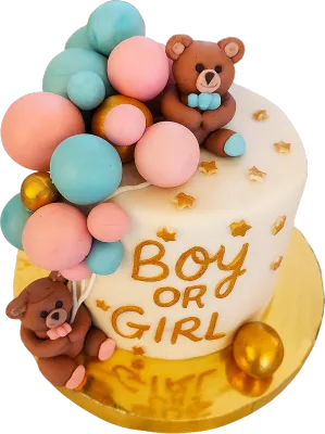Pastell Nalle & Ballonger – Boy or Girl