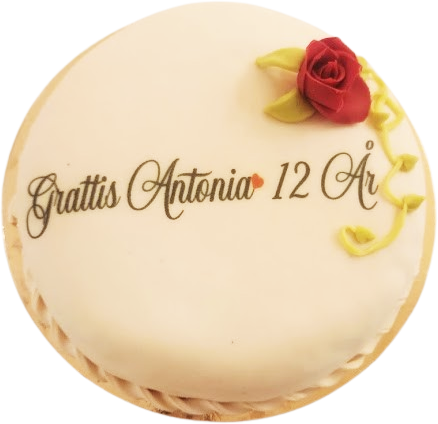 Vitt princess tårta