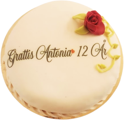 Vitt princess tårta