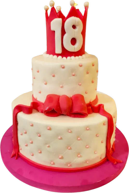 18-årstårta med Krona