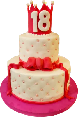 18-årstårta med Krona