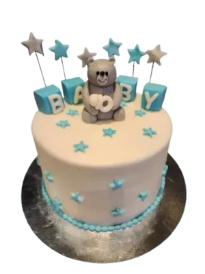 Babyshower star blå