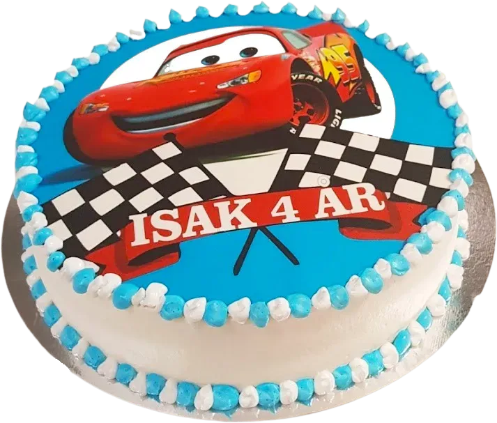 Blixten McQueen tårta