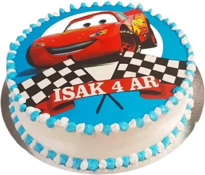 Blixten McQueen tårta