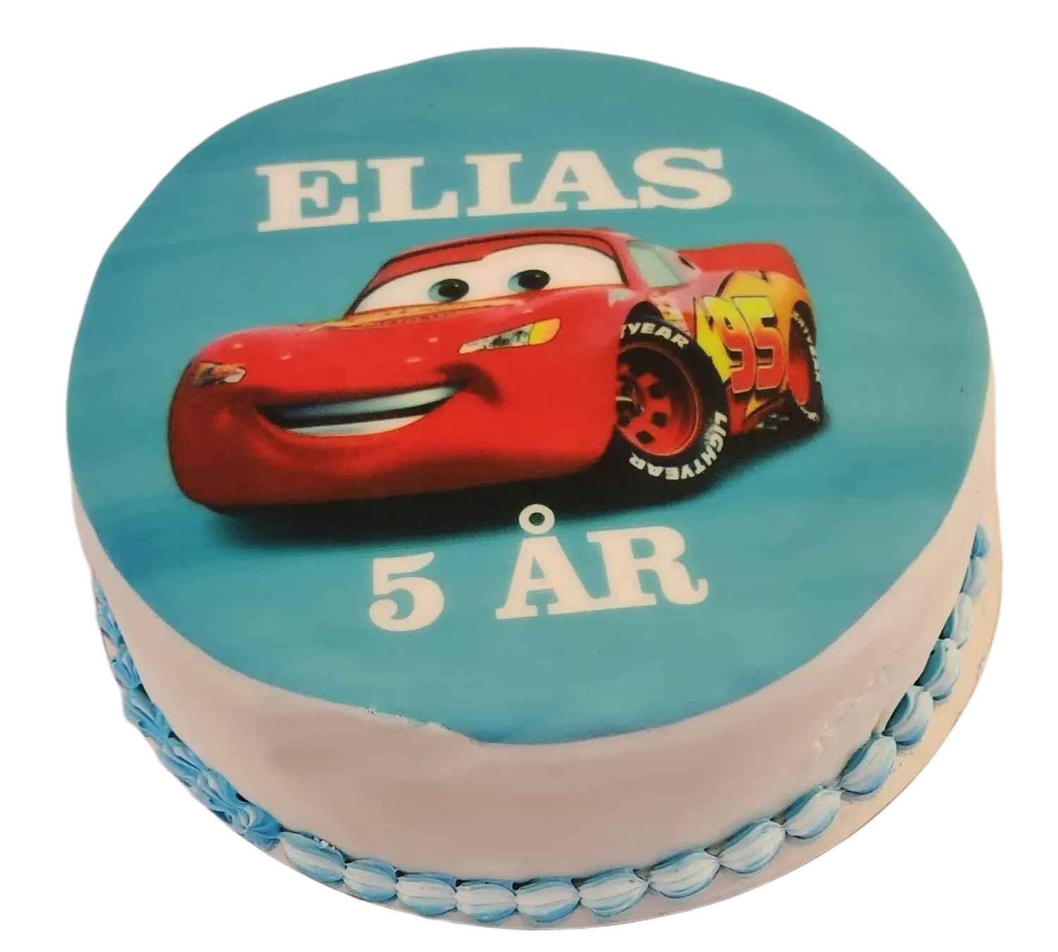 Blixten mcqueen tårta