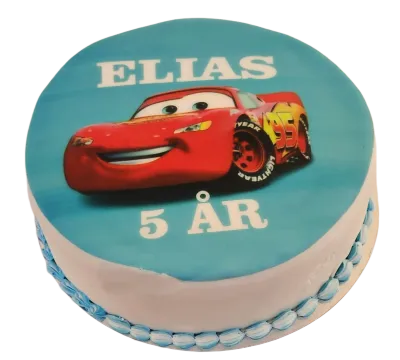 Blixten mcqueen tårta