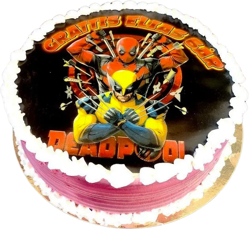 Deadpool &amp; Wolverine bildtårta